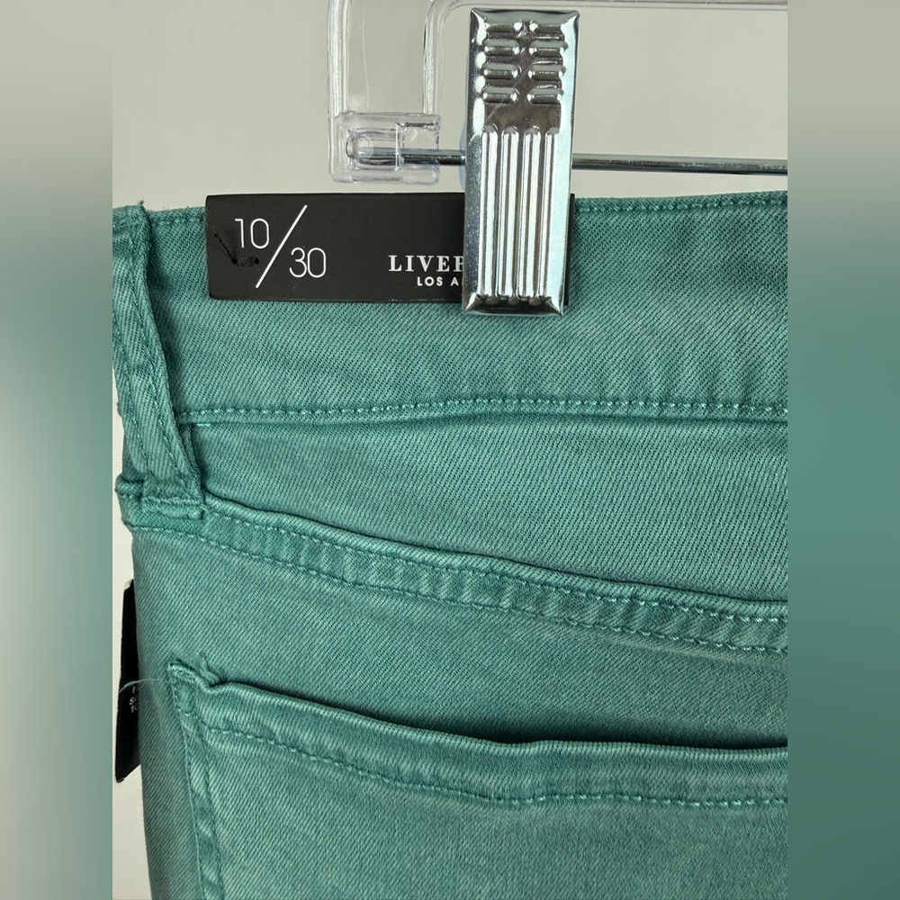 Liverpool LA Ankle Skinny Petite 10/30 Green Stretch Jeans Pants NWT - Picture 5 of 6
